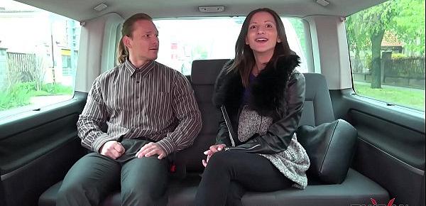  Cleaning cum out of car is not good idea for young brunette